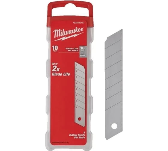 Изображение товара Лезвия сменные сегментированные (10 шт; 25 мм) Milwaukee 4932480108