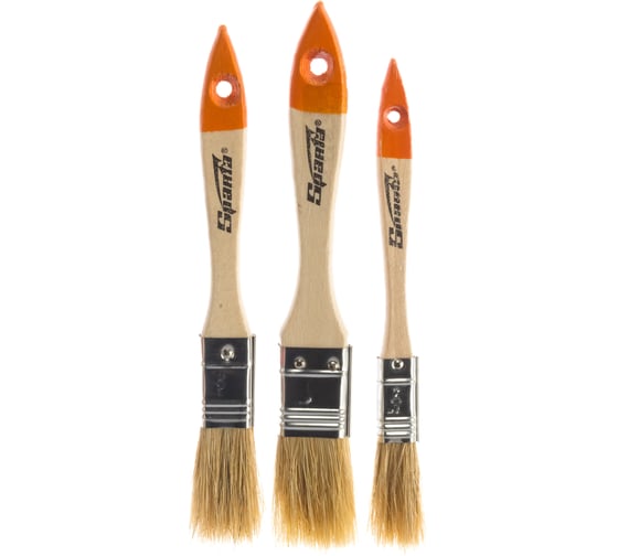 Изображение товара Набор плоских кистей 3 шт SPARTA 841115