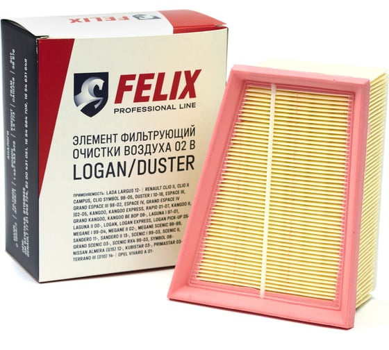 Изображение товара Фильтр воздушный 02 В Лада Ларгус/Renault 16 клапанный двигатель FELIX 430610024