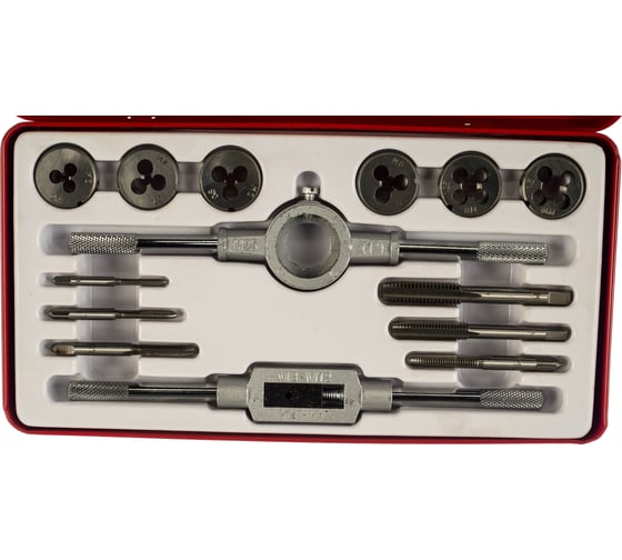 Изображение товара Набор метчиков и плашек М3 - М10, 14 шт. MATRIX MASTER 77345