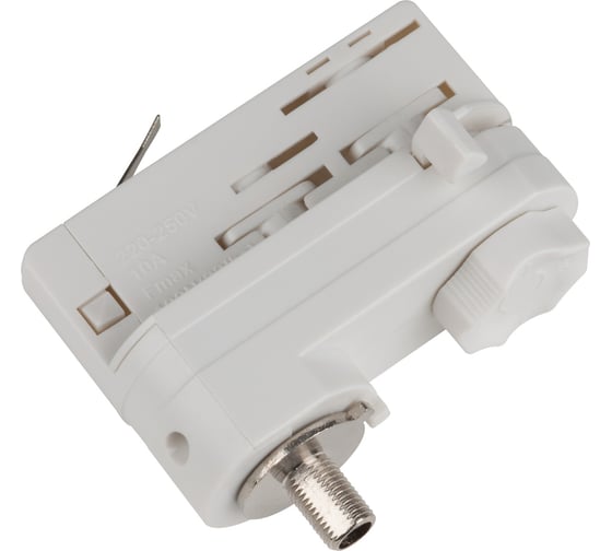 Изображение товара Адаптер для трехфазного шинопровода Uniel UBX-A61 WHITE 1 POLYBAG 09787