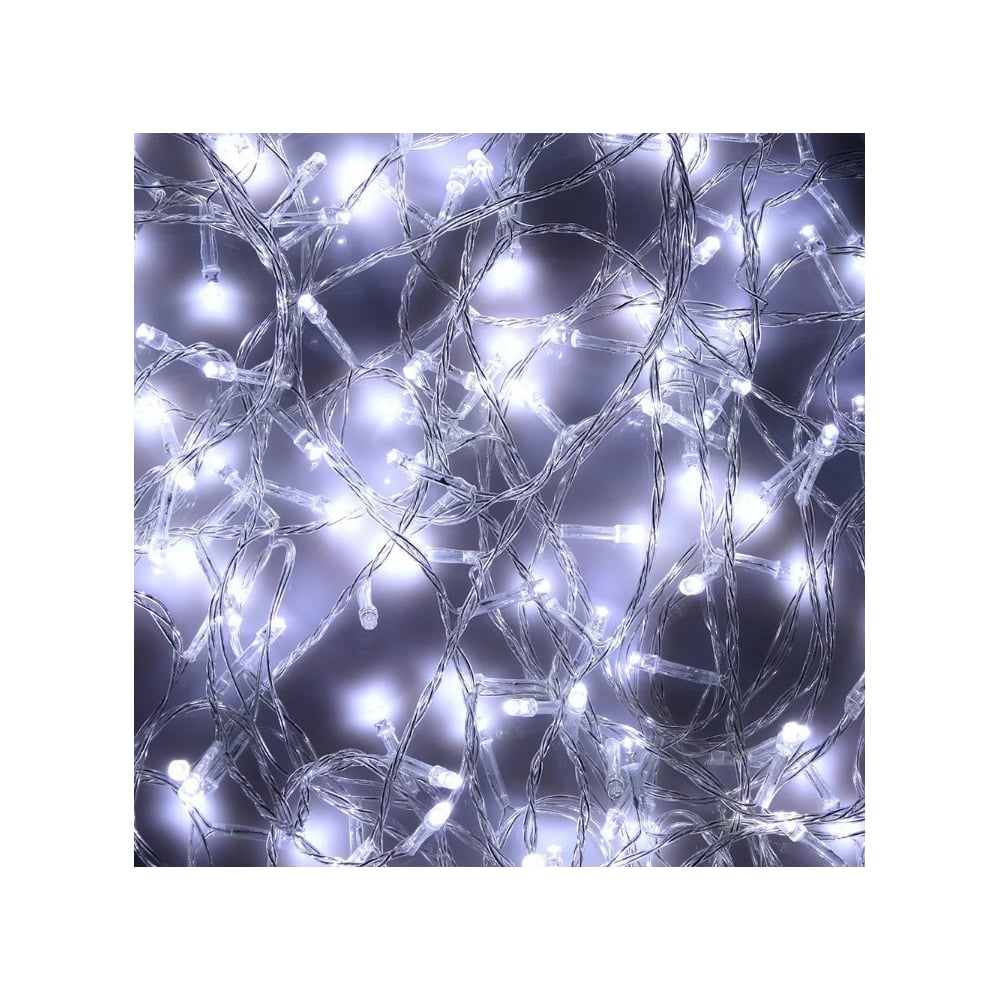 Электрическая гирлянда Сноубум гирлянда светодиодный дождь 2х1 5м постоянное свечение белый провод 230 в диоды белые 360 led
