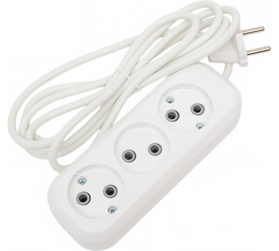 Изображение товара Трехместный сетевой удлинитель LUX У3-0, 2м, 4606400414582