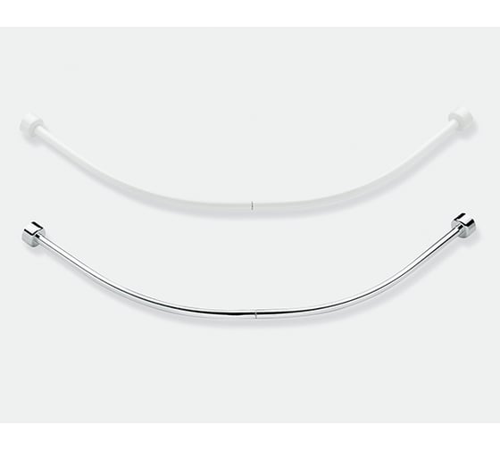 Изображение товара Штанга для шторы в ванную комнату Bacchetta составная, 140x140 см, из 4 частей, белый 5152