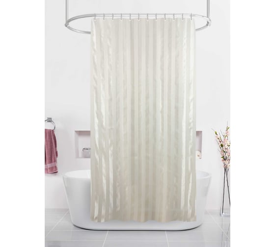 Изображение товара Шторка в ванную комнату Bacchetta 180x200 см, Rigone, бежевый 3006
