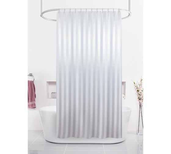 Изображение товара Шторка в ванную комнату Bacchetta 180x200 см, Rigone, белый 2851