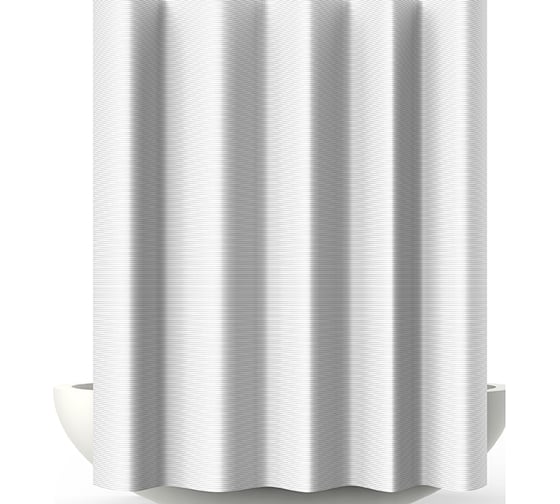 Изображение товара Шторка в ванную комнату Bacchetta 240x200 см, Verga, белый 6040