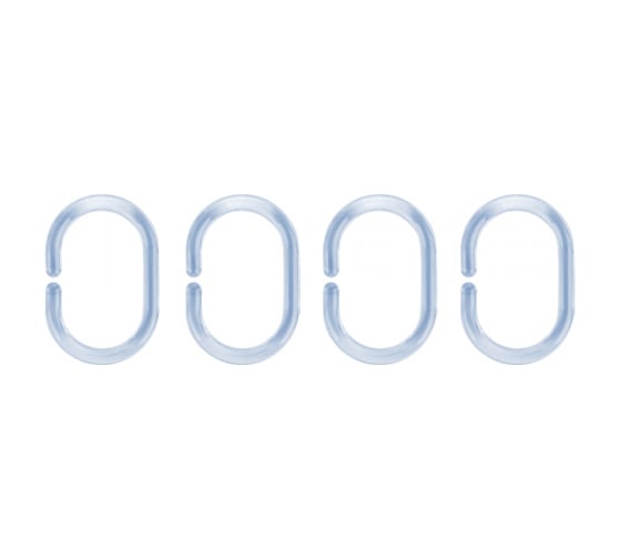 Изображение товара Кольца для шторки в ванную Joy HOME голубой 10634