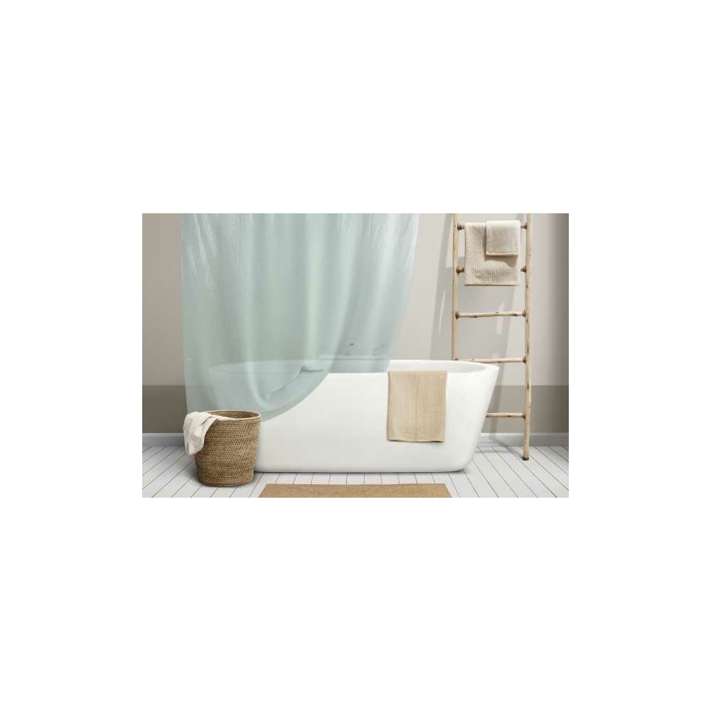 Изображение товара Шторка для ванной Meiwa 182x182 см, Krackle, аква 10158