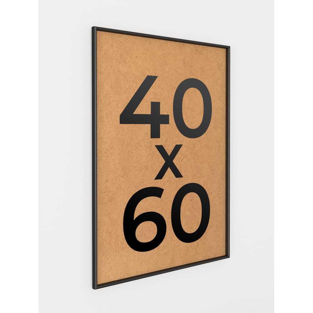 Изображение товара Черная алюминиевая фоторамка 40x60 см от Первого ателье