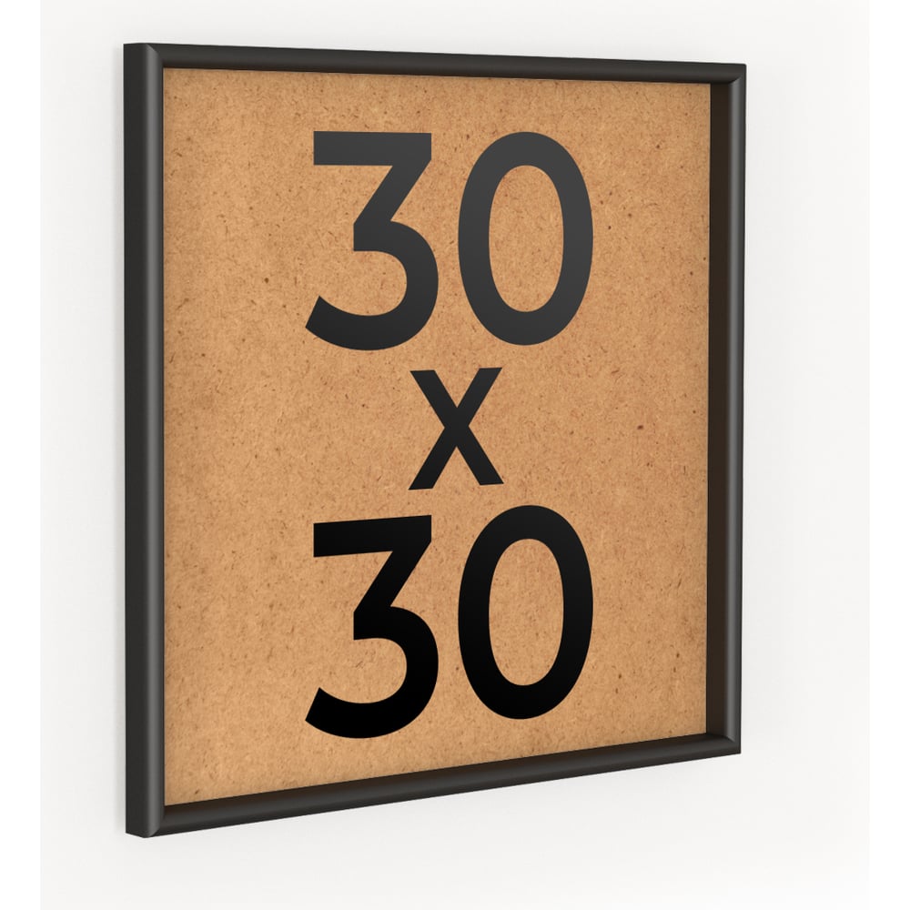 Изображение товара Черная алюминиевая рамка 30x30 см для фотографий Нiel-2nm-30x30