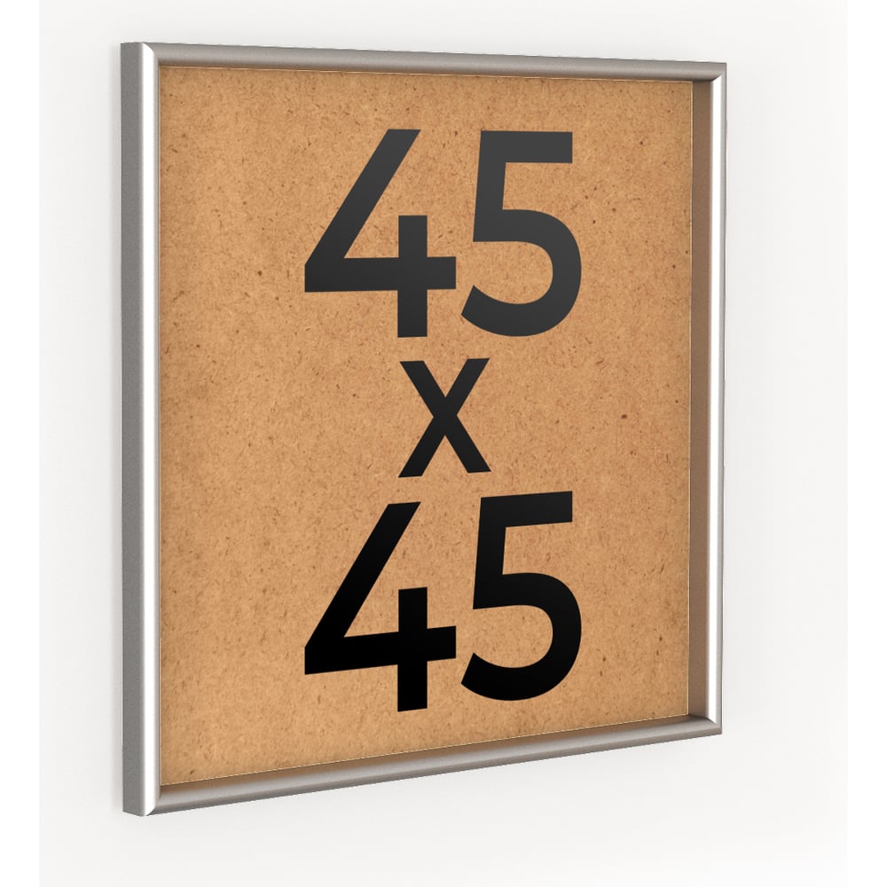 Изображение товара Фоторамка алюминиевая серебристая квадрат 45x45 см Niel-2sm-45x45