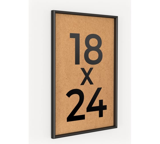 Изображение товара Фоторамка ООО Первое ателье Черная алюминиевая рамка 18x24 см Niel-2nm-18x24