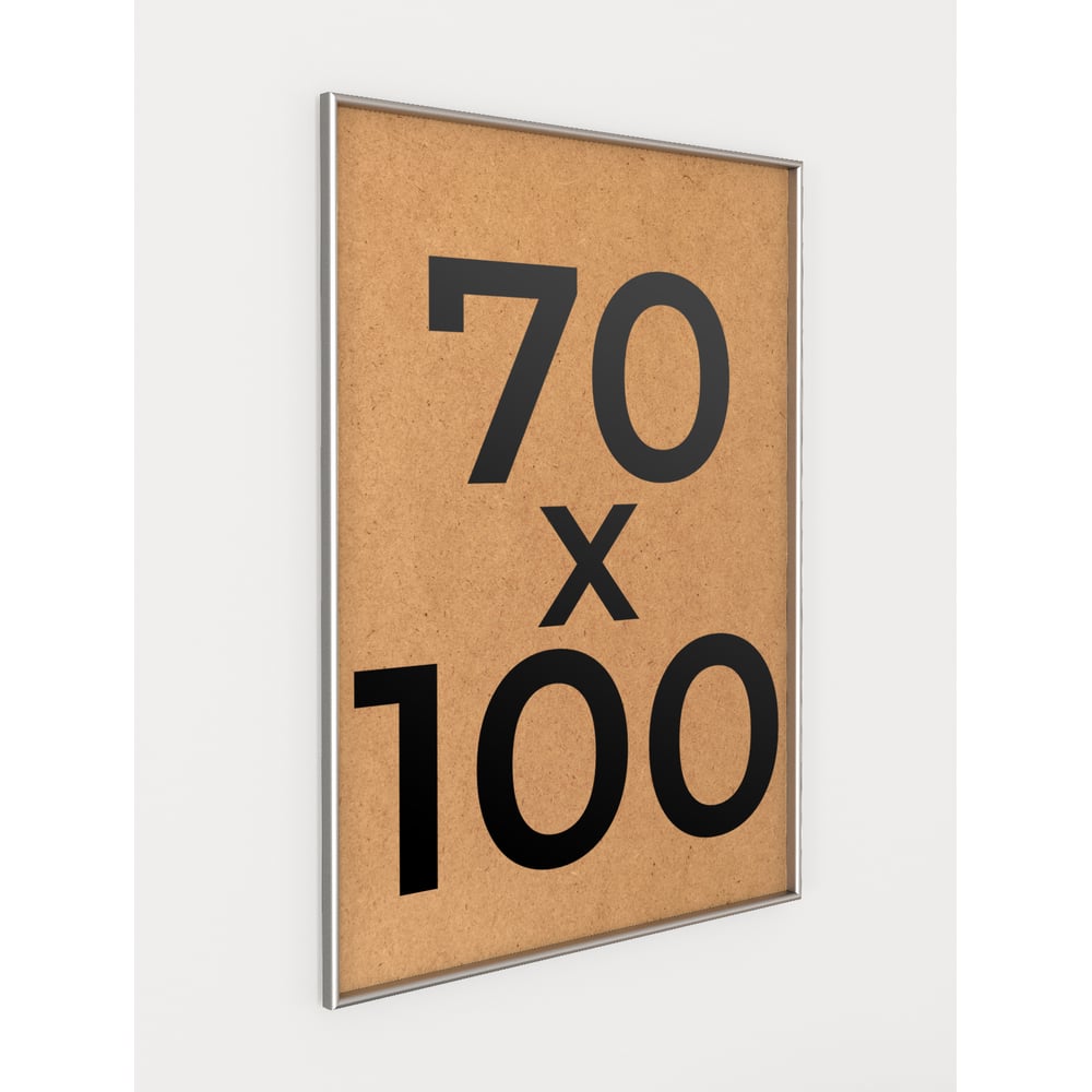 Изображение товара Фоторамка алюминиевая серебристая 70x100 см Niel-2sm-70x100