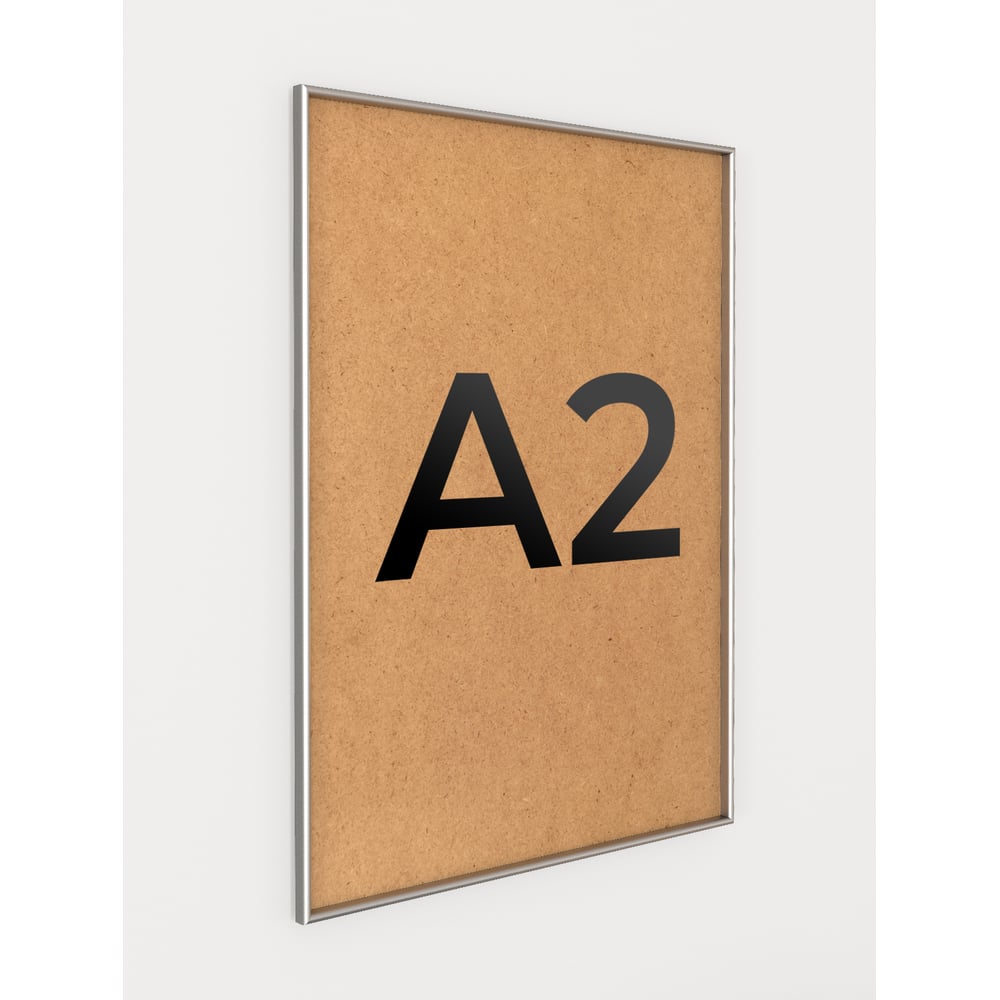 Изображение товара Серебристая алюминиевая фоторамка A2 от Первое ателье