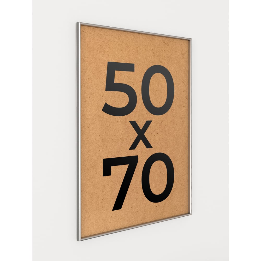 Изображение товара Фоторамка серебристая алюминиевая 50x70 см Niel-2sm-50x70 ООО Первое ателье