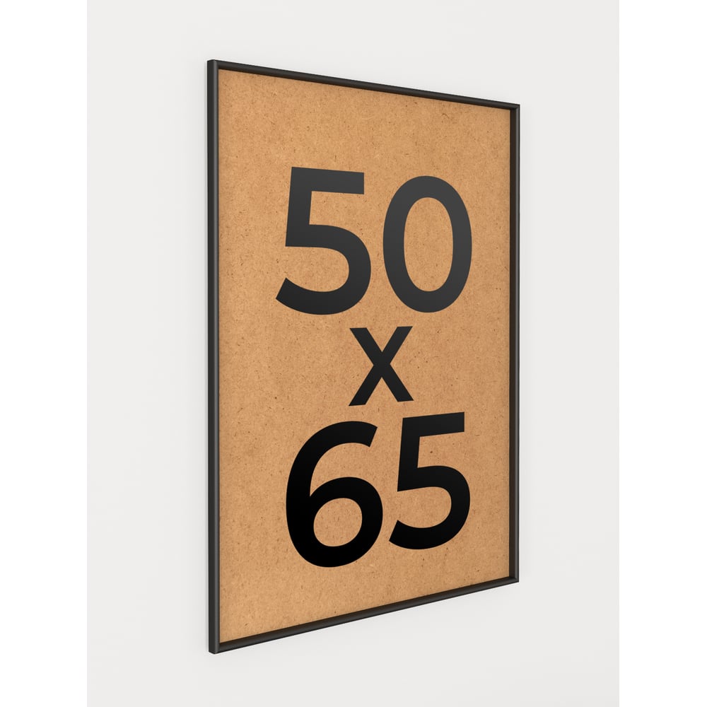 Изображение товара Черная алюминиевая фоторамка 50x65 см Нестандартный формат