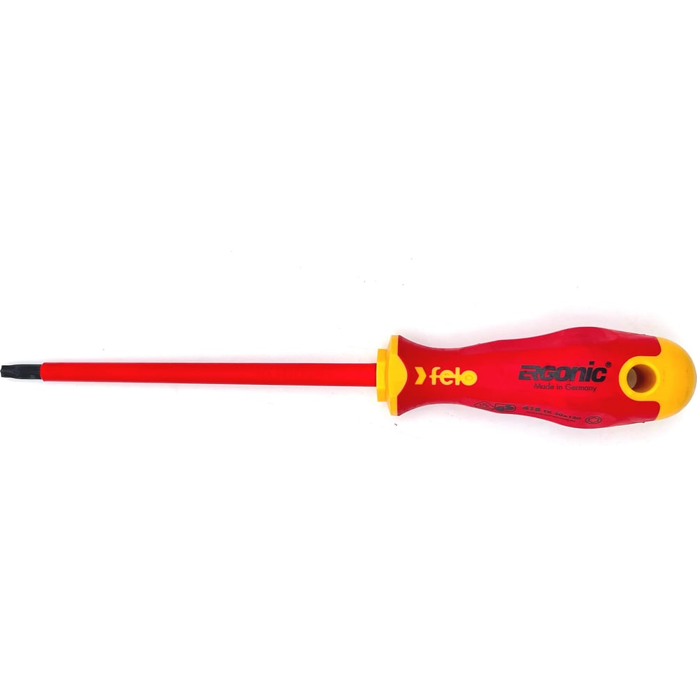 Изображение товара Диэлектрическая отвертка Felo Ergonic TX30x150 41830390 Изображение товара Диэлектрическая отвертка Felo Ergonic TX30x150 41830390
