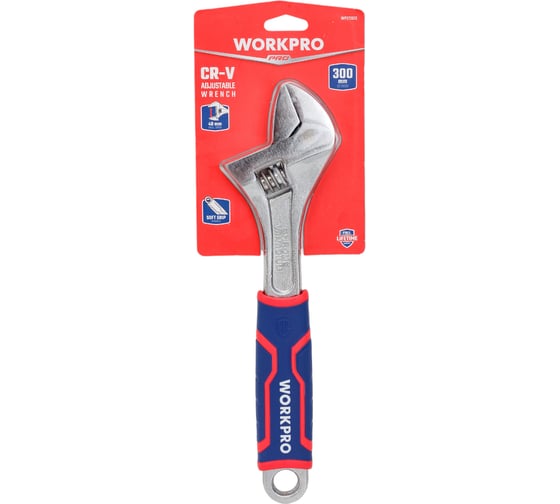 Изображение товара Разводной ключ WORKPRO 300 мм (12 дюймов) CR-V WP272013