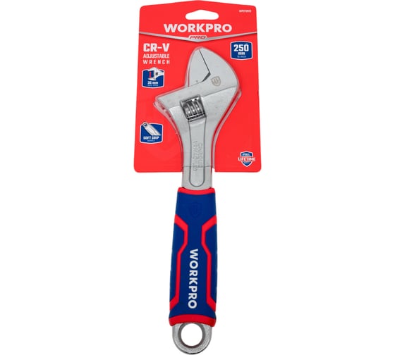 Изображение товара Разводной ключ WORKPRO 250 мм (10 дюймов) CR-V WP272012