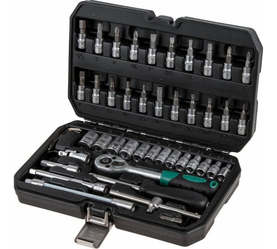 Изображение товара Набор инструментов ВОЛАТ 1/4" 6 граней 46 предметов 18550-46 ЦВ-0337707552