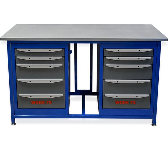 Изображение товара Двухтумбовый верстак WORK серии WK1500(Т5-Т5)
