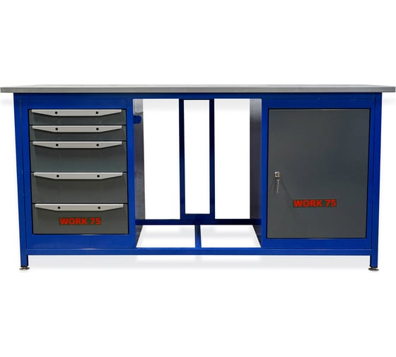 Изображение товара Двухтумбовый верстак WORK серии WK1800(Т0-Т5)