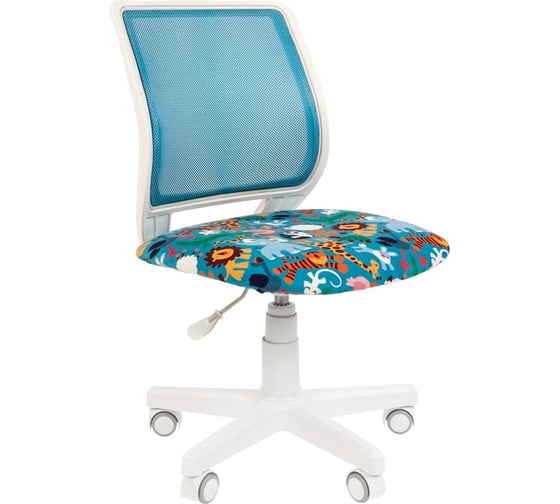 Изображение товара Детское компьютерное кресло CHAIRMAN Kids 112 white ткань зоопарк 00-07110392