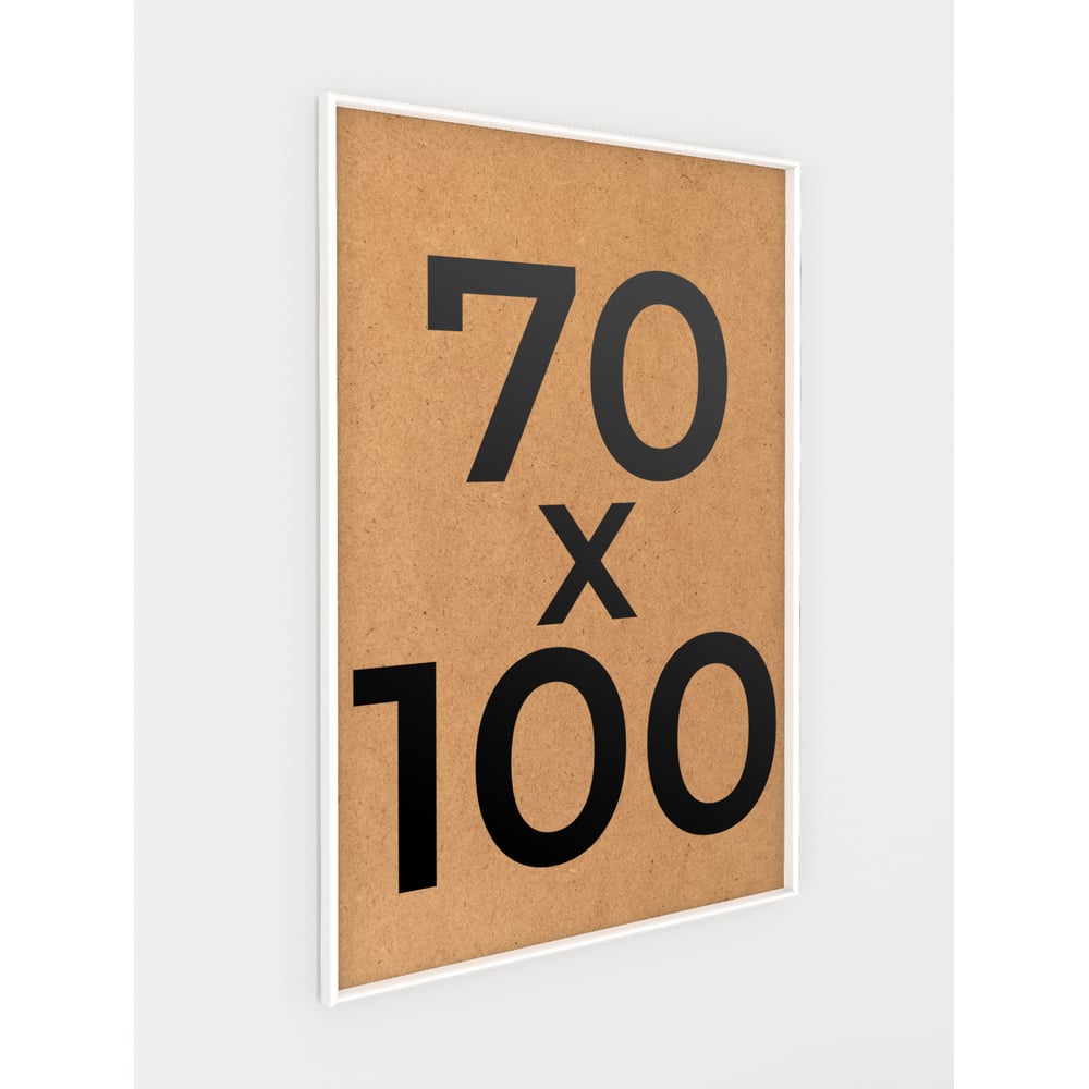 Изображение товара Фоторамка ООО Первое ателье Белая алюминиевая рамка 70x100 см Niel-2wg-70х100