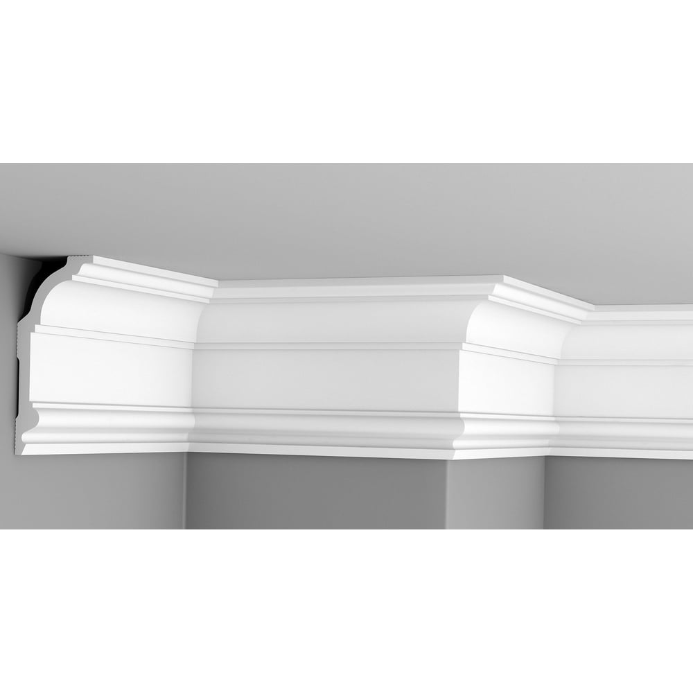 Изображение товара Плинтус потолочный Glanzepol GP-71 2 м влагостойкий белый коллекция GP