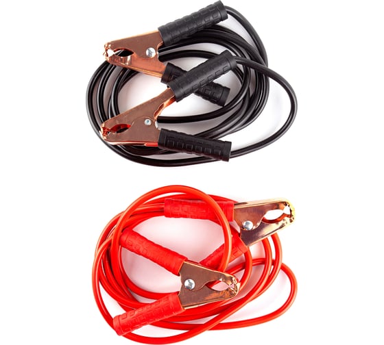 Изображение товара Пусковые провода AUTOVIRAZH 300 А, в пакете с ручками, цинк AV-960300