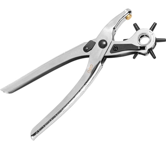 Изображение товара Револьверный дырокол для кожи DELI 6-в-1 DL1919С 98395