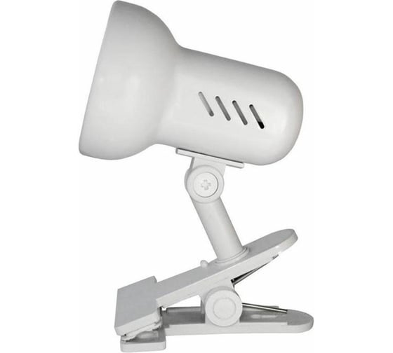 Изображение товара Настольный светильник-прищепка Camelion H-035 белый, металл, 220В, 40 Вт 7198