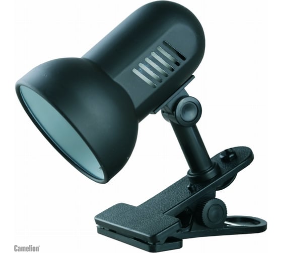 Изображение товара Светильник-прищепка настольный Camelion H-035 7197 черный, метал., 220В, 40Вт 7197