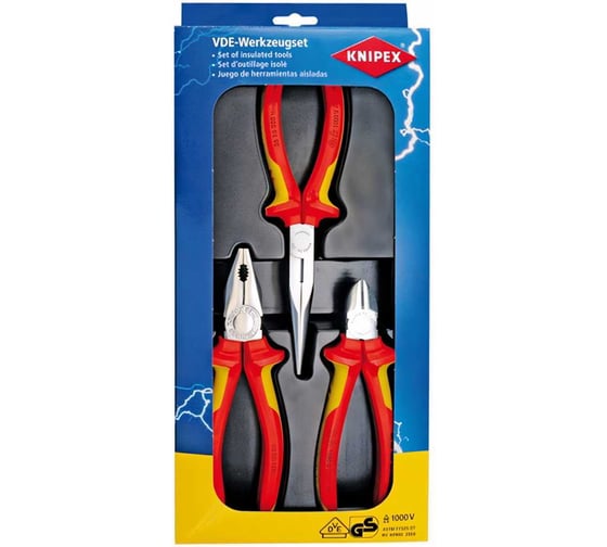 Изображение товара Набор электроизолированных инструментов KNIPEX KN-002012