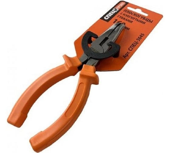 Изображение товара Плоскогубцы Спец с изогнутыми губками, 160 мм СПЕЦ-3645