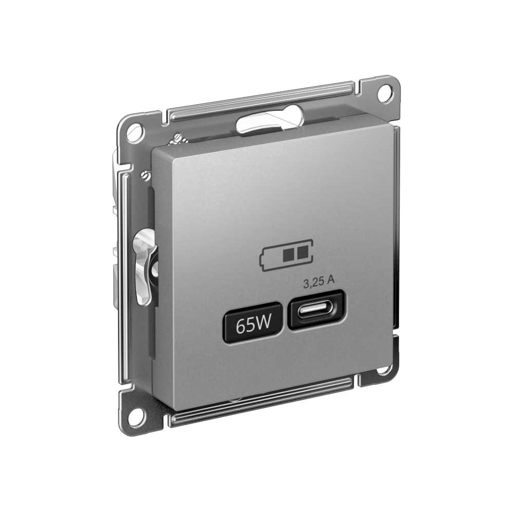 Изображение товара Розетка USB Systeme Electric ATLASDESIGN тип-C 65W с высокой скоростью зарядки QC PD