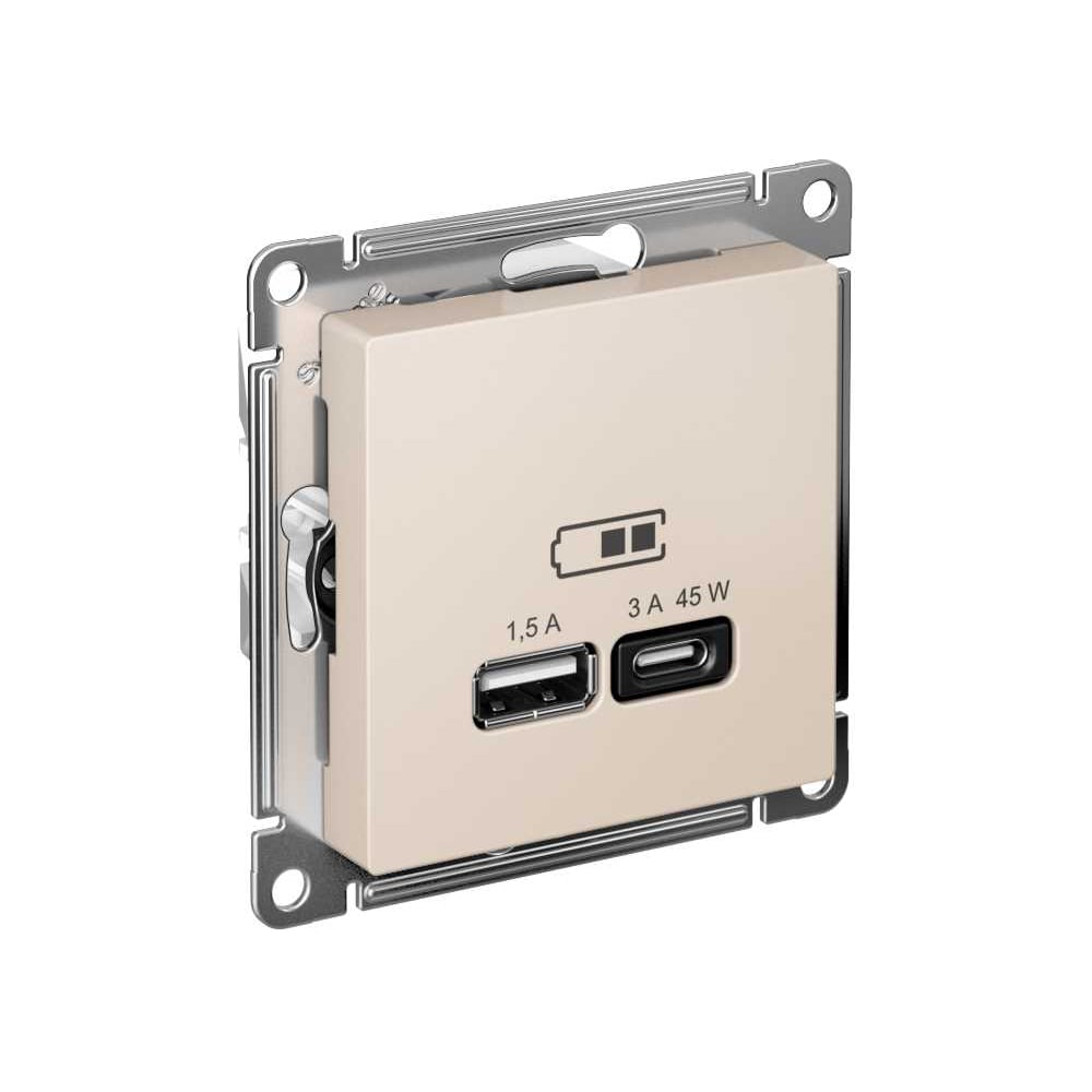 Розетка Systeme Electric USB ATLASDESIGN ATN000229