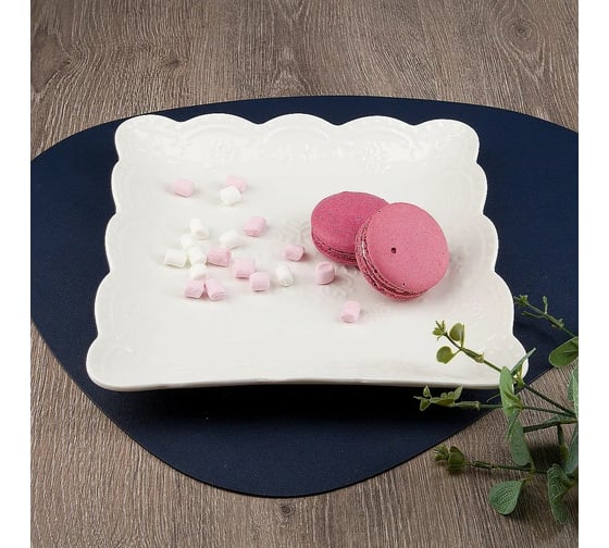 Изображение товара Набор блюд для сервировки Nouvelle Маршмеллоу, 25,5x25,5 см, 2 шт. 0530168-Н2