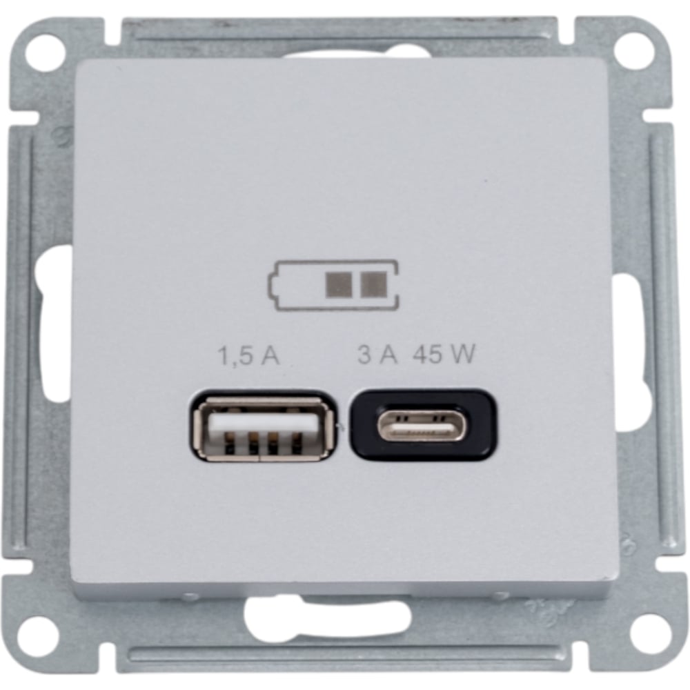 Изображение товара Розетка USB Systeme Electric ATLASDESIGN A+ 45W Type C и USB