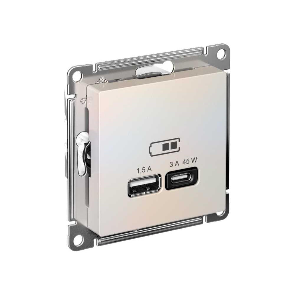 Розетка Systeme Electric USB ATLASDESIGN ATN000429