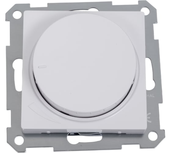 Изображение товара Светорегулятор Systeme Electric ATLASDESIGN (диммер) повор-нажим, LED, RC, 400Вт, механизм, БЕЛЫЙ ATN000123