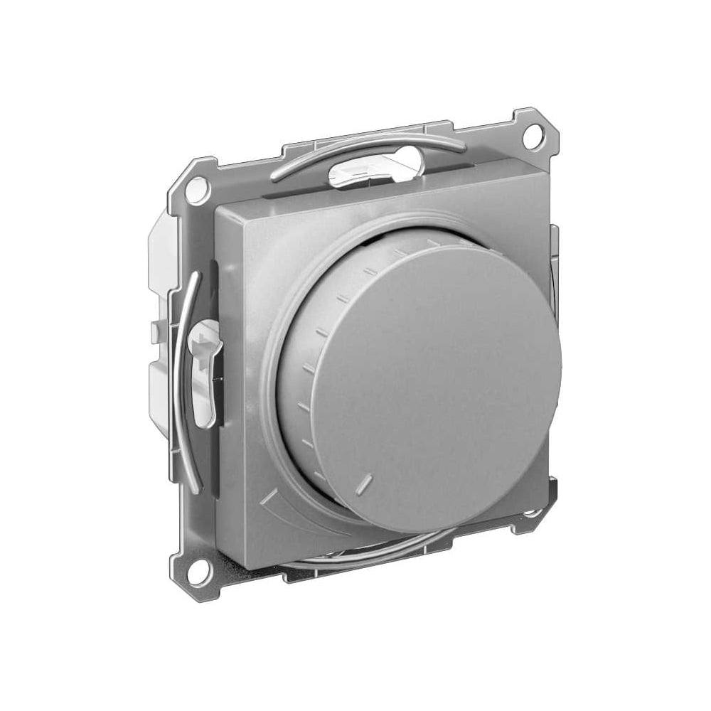 Изображение товара Светорегулятор Systeme Electric ATLASDESIGN поворотно-нажимной 400Вт алюминий