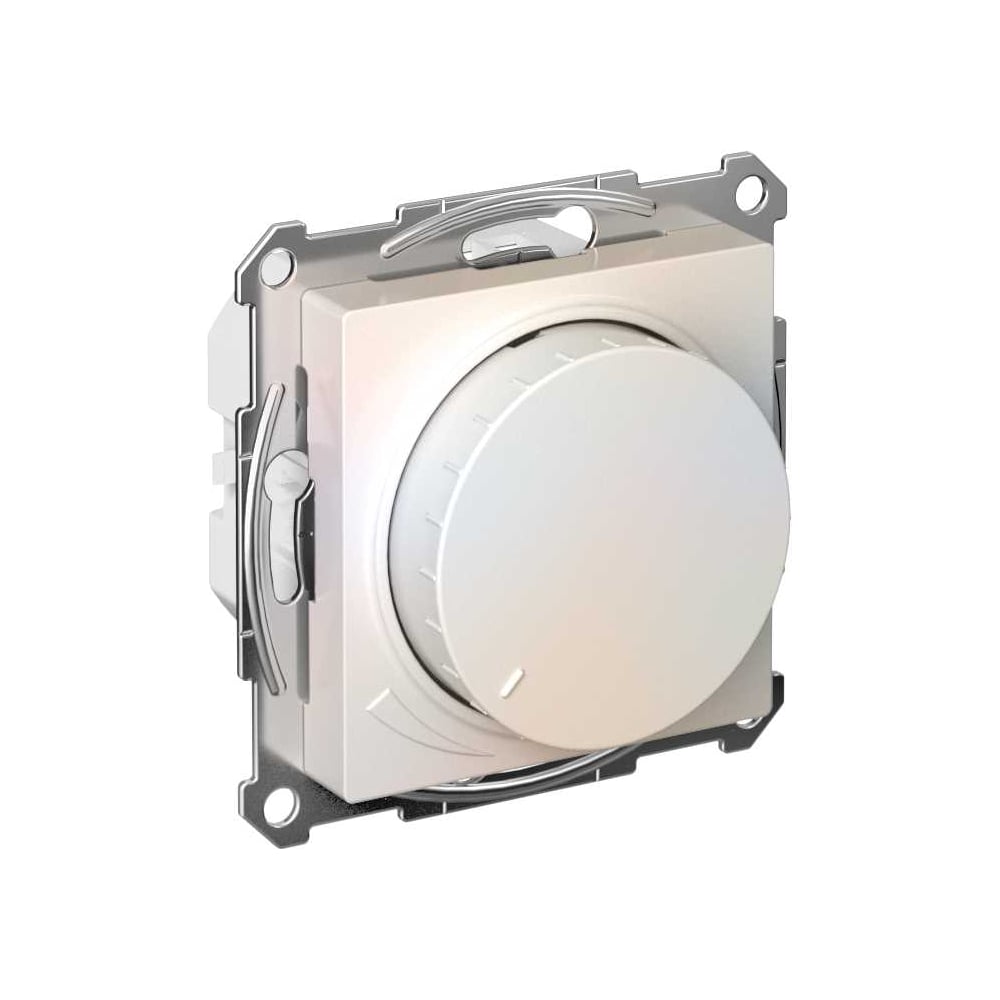 Изображение товара Светорегулятор Systeme Electric ATLASDESIGN, поворотный диммер LED 400Вт, жемчуг