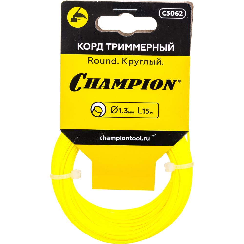 Триммерный корд Champion корд триммерный champion round с5002 круг 2 мм 15 м
