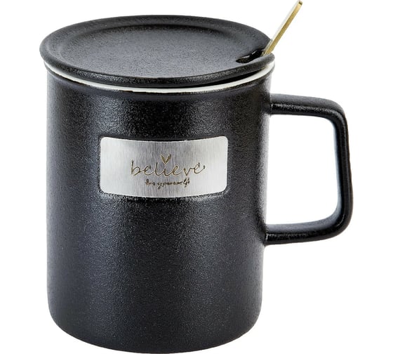 Изображение товара Кружка с крышкой и ложкой Nouvelle Dreams come true, 400 мл 1760177-1