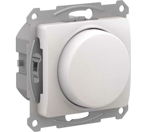 Изображение товара Светорегулятор Systeme Electric GLOSSA (диммер) повор-нажим, LED, RC, 400Вт, механизм, ПЕРЛАМУТР GSL000623