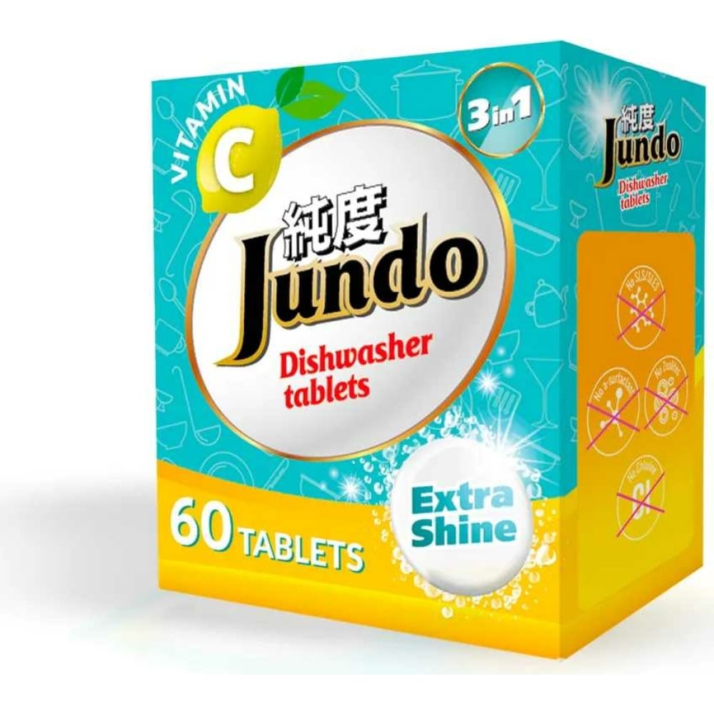 Таблетки для посудомоечных машин Jundo таблетки для посудомоечных машин 5 в 1 40шт