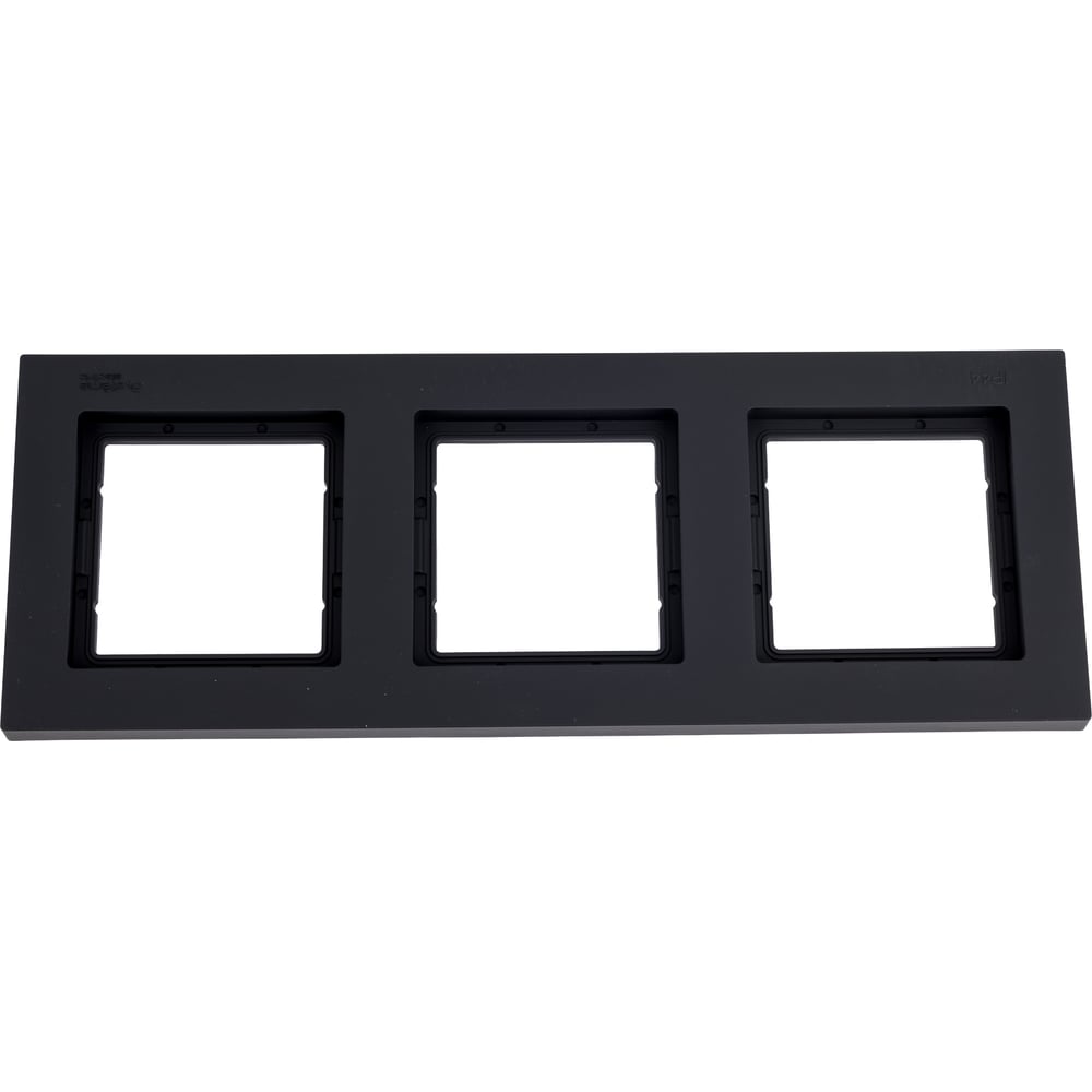 Изображение товара Рамка Systeme Electric AtlasDesign Aqua Карбон IP44 для трех постов