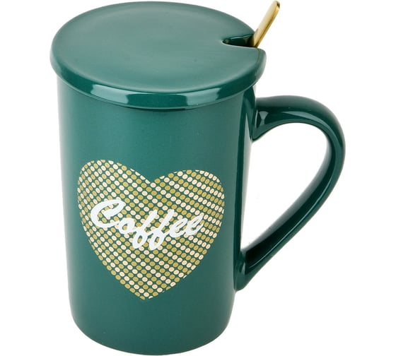 Изображение товара Кружка с крышкой и ложкой Nouvelle Coffee, 410 мл  2210058-3
